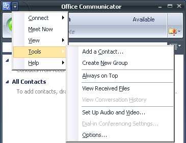 OfficeCommunicator-Options1
