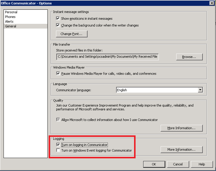 officecommunicator-optionswindow1